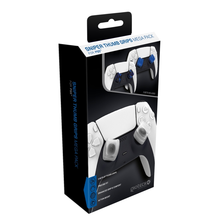 Gioteck Sniper Thumb Grip Megapack (3 sæt) i gruppen HJEMMEELEKTRONIK / Spilkonsoller og tilbehør / Sony PlayStation 5 / Tilbehør hos TP E-commerce Nordic AB (C85261)