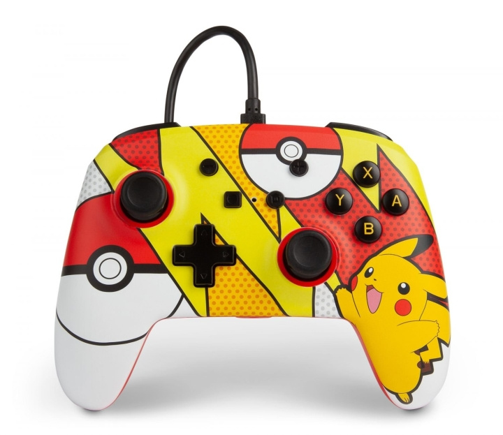 PowerA Nintendo Switch Enh kablet controller - Pop Art i gruppen HJEMMEELEKTRONIK / Spilkonsoller og tilbehør / Nintendo Switch / Tilbehør hos TP E-commerce Nordic AB (C85268)