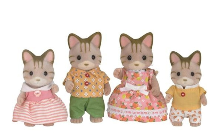 Sylvanian Families Stribet kattefamilie (5180) i gruppen LEGETØJ, BØRN & BABY / Legetøj / Figurer, miniaturer og tilbehør hos TP E-commerce Nordic AB (C85275)