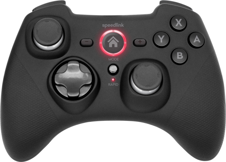 Speedlink RAIT Bluetooth Gamepad - til Nintendo Switch/OLED, gummi-sort i gruppen HJEMMEELEKTRONIK / Spilkonsoller og tilbehør / Nintendo Switch / Tilbehør hos TP E-commerce Nordic AB (C85424)