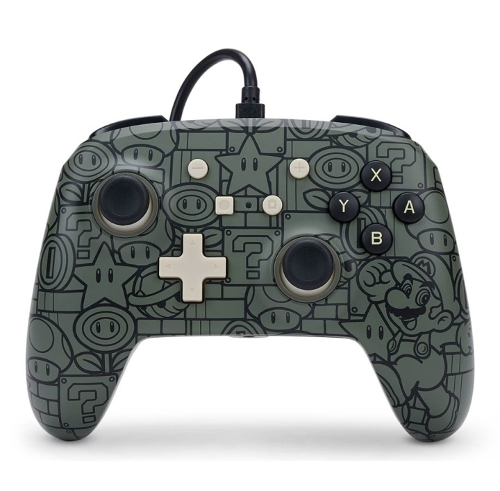PowerA Enhanced Wired Controller til Nintendo Switch - Power-Up Mario i gruppen HJEMMEELEKTRONIK / Spilkonsoller og tilbehør / Nintendo Switch / Tilbehør hos TP E-commerce Nordic AB (C85487)