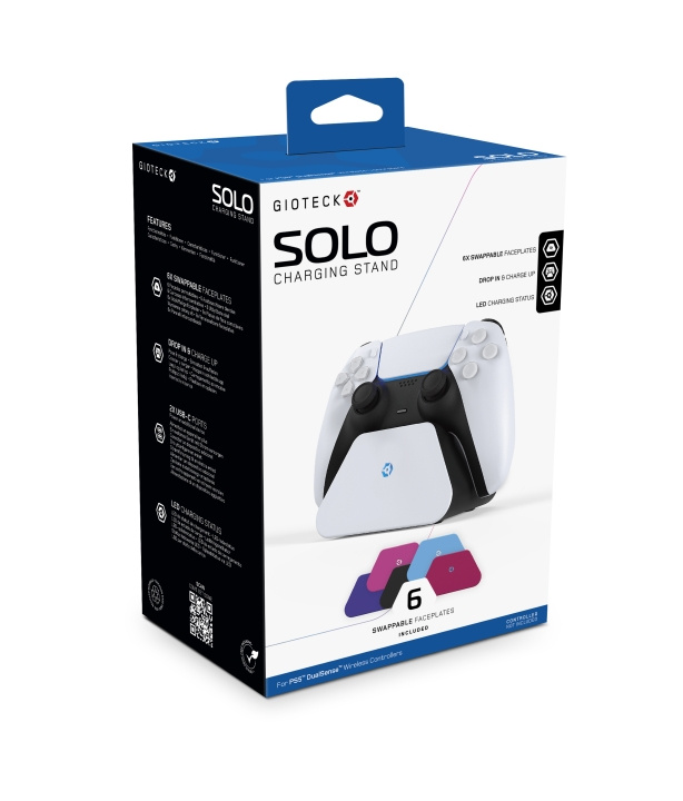 Gioteck Solo opladningsstander i gruppen HJEMMEELEKTRONIK / Spilkonsoller og tilbehør / Sony PlayStation 5 / Tilbehør hos TP E-commerce Nordic AB (C85504)