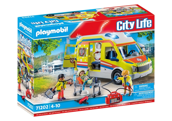 Playmobil Ambulance med lys og lyd (71202) i gruppen LEGETØJ, BØRN & BABY / Legetøj / Legesæt hos TP E-commerce Nordic AB (C85554)