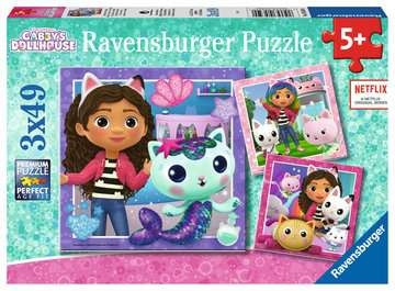 Ravensburger 3x49p - Gabby\'s dukkehus (10105659) i gruppen LEGETØJ, BØRN & BABY / Legetøj / børns puslespil hos TP E-commerce Nordic AB (C85660)