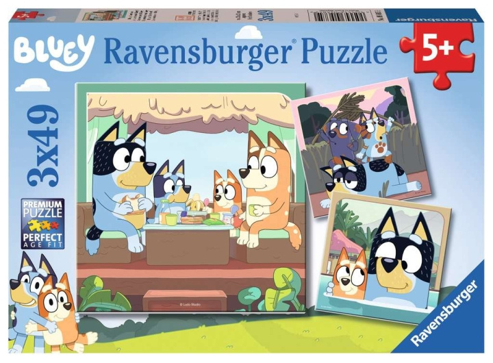 Ravensburger Bluey 3x49p - (10105685) i gruppen LEGETØJ, BØRN & BABY / Legetøj / børns puslespil hos TP E-commerce Nordic AB (C85662)