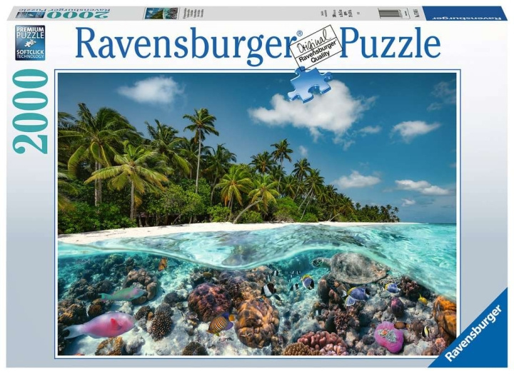 Ravensburger Et dyk på Maldiverne 2000p - (10217441) i gruppen SPORT, FRITID & HOBBY / Hobby / Puslespil hos TP E-commerce Nordic AB (C85669)
