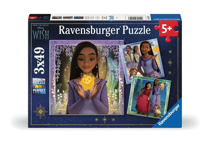 Ravensburger Disney Wish 3x49p - (10105702) i gruppen LEGETØJ, BØRN & BABY / Legetøj / børns puslespil hos TP E-commerce Nordic AB (C85702)