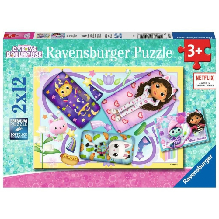 Ravensburger Gabby\'s Dollhouse 2x12p - (10105709) i gruppen LEGETØJ, BØRN & BABY / Legetøj / børns puslespil hos TP E-commerce Nordic AB (C85704)