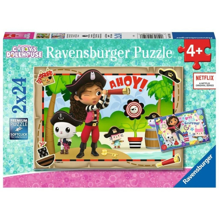 Ravensburger Gabby\'s Dollhouse 2x24p - (10105710) i gruppen LEGETØJ, BØRN & BABY / Legetøj / børns puslespil hos TP E-commerce Nordic AB (C85705)