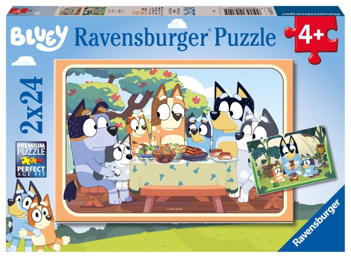 Ravensburger Bluey 2x24p - (10105711) i gruppen LEGETØJ, BØRN & BABY / Legetøj / børns puslespil hos TP E-commerce Nordic AB (C85706)
