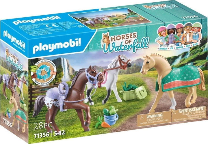 Playmobil Tre heste med sadler (71356) i gruppen LEGETØJ, BØRN & BABY / Legetøj / Legesæt hos TP E-commerce Nordic AB (C85740)