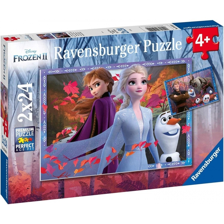 Ravensburger Frozen 2 Frosty Adventures 2x24p - 05010 i gruppen LEGETØJ, BØRN & BABY / Legetøj / børns puslespil hos TP E-commerce Nordic AB (C85766)