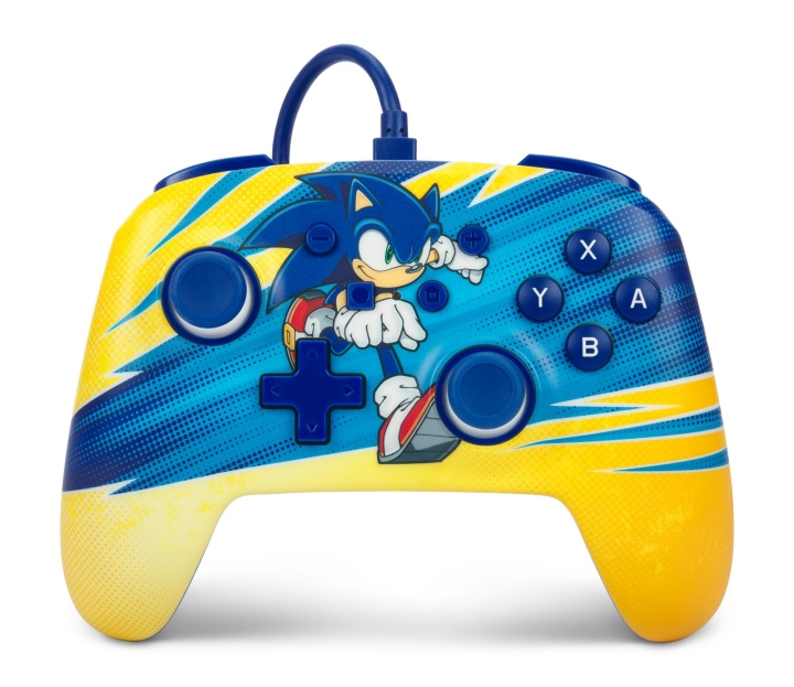 PowerA Enhanced Wired Controller til Nintendo Switch - Sonic Boost i gruppen HJEMMEELEKTRONIK / Spilkonsoller og tilbehør / Nintendo Switch / Tilbehør hos TP E-commerce Nordic AB (C85825)