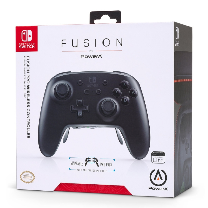 PowerA Fusion Pro trådløs controller (Nintendo Switch) - hvid/sort i gruppen HJEMMEELEKTRONIK / Spilkonsoller og tilbehør / Nintendo Switch / Tilbehør hos TP E-commerce Nordic AB (C85903)