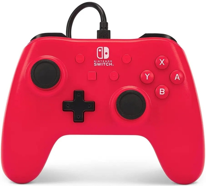 Powera Wired Controller Raspberry Red i gruppen HJEMMEELEKTRONIK / Spilkonsoller og tilbehør / Nintendo Switch / Tilbehør hos TP E-commerce Nordic AB (C85930)