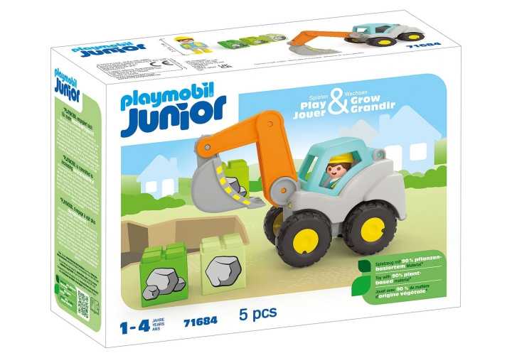 Playmobil JUNIOR: Gravemaskine med skovl (71684) i gruppen LEGETØJ, BØRN & BABY / Legetøj / Legesæt hos TP E-commerce Nordic AB (C86049)