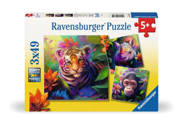 Ravensburger Puslespil Jungle Babies 3x49p i gruppen LEGETØJ, BØRN & BABY / Legetøj / børns puslespil hos TP E-commerce Nordic AB (C86090)