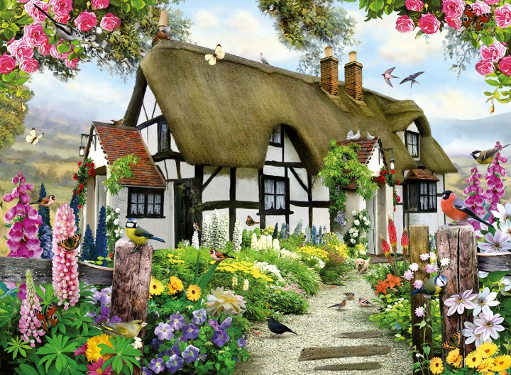 Ravensburger Puslespil Thatched Cottage 500p (12000199) i gruppen SPORT, FRITID & HOBBY / Hobby / Puslespil hos TP E-commerce Nordic AB (C86407)