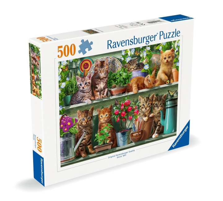 Ravensburger Puslespil Katte på hylden 500p (12000205) i gruppen SPORT, FRITID & HOBBY / Hobby / Puslespil hos TP E-commerce Nordic AB (C86408)