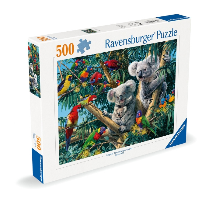 Ravensburger Puslespil Koalaer i et træ 500p (12000206) i gruppen SPORT, FRITID & HOBBY / Hobby / Puslespil hos TP E-commerce Nordic AB (C86409)