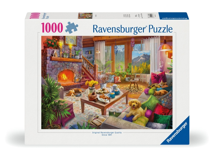 Ravensburger Puslespil Cozy Cabin 1000p (12000293) i gruppen SPORT, FRITID & HOBBY / Hobby / Puslespil hos TP E-commerce Nordic AB (C86437)