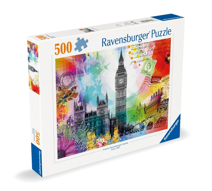 Ravensburger Puslespil London Postkort 500p (12000309) i gruppen SPORT, FRITID & HOBBY / Hobby / Puslespil hos TP E-commerce Nordic AB (C86438)