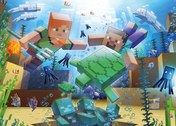 Ravensburger Puslespil Minecraft Mosaik 1000p (12000421) i gruppen SPORT, FRITID & HOBBY / Hobby / Puslespil hos TP E-commerce Nordic AB (C86455)