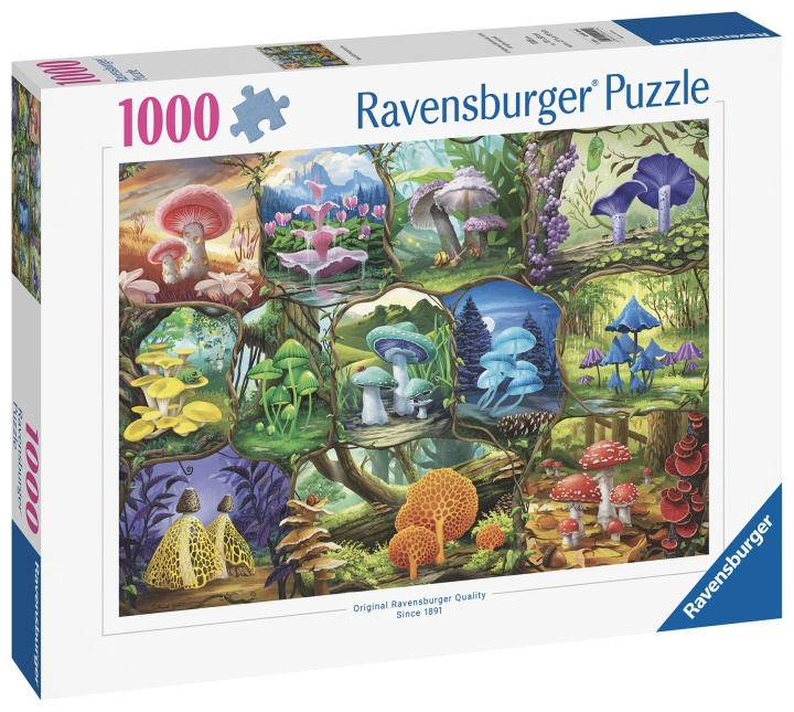 Ravensburger Puzzle Beautiful Mushrooms 1000p (12000424) i gruppen SPORT, FRITID & HOBBY / Hobby / Puslespil hos TP E-commerce Nordic AB (C86456)