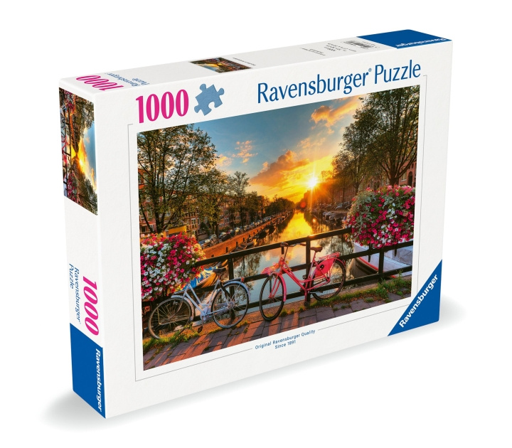 Ravensburger Puslespil Cykler i Amsterdam 1000p (12000662) i gruppen SPORT, FRITID & HOBBY / Hobby / Puslespil hos TP E-commerce Nordic AB (C86466)