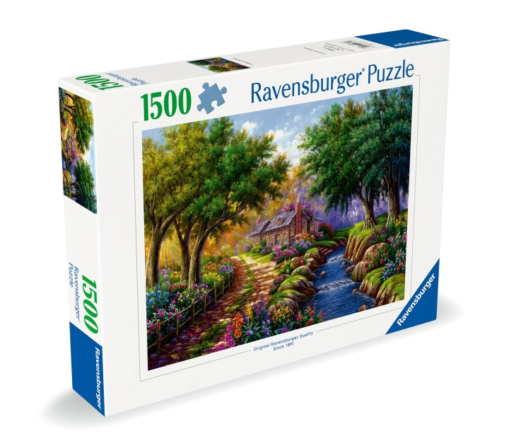 Ravensburger Puslespil Cottage by the River 1500p (12000735) i gruppen SPORT, FRITID & HOBBY / Hobby / Puslespil hos TP E-commerce Nordic AB (C86476)