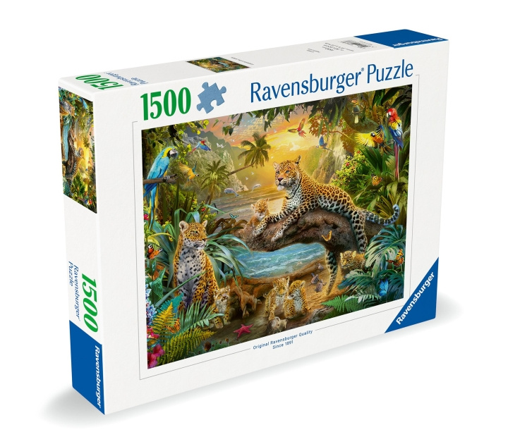 Ravensburger Puslespil Leopardfamilien i junglen 1500p (12000738) i gruppen SPORT, FRITID & HOBBY / Hobby / Puslespil hos TP E-commerce Nordic AB (C86479)