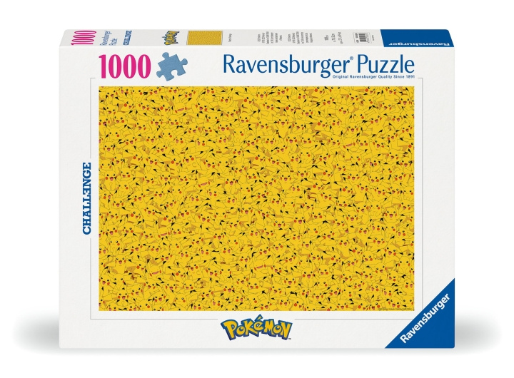 Ravensburger Puslespil Challenge Pikachu 1000p (12000829) i gruppen SPORT, FRITID & HOBBY / Hobby / Puslespil hos TP E-commerce Nordic AB (C86543)