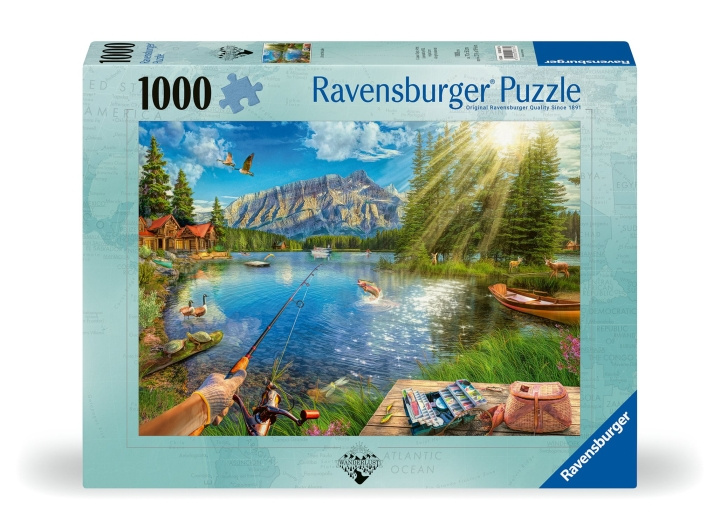 Ravensburger Puslespil Life At The Lake 1000p (12000877) i gruppen SPORT, FRITID & HOBBY / Hobby / Puslespil hos TP E-commerce Nordic AB (C86551)