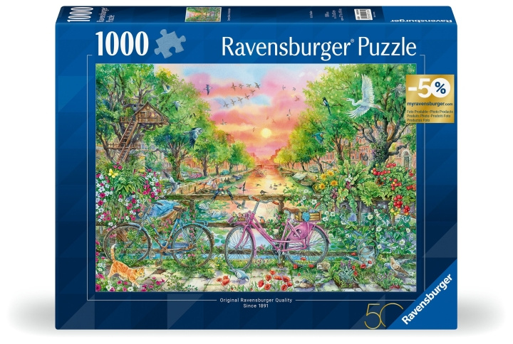 Ravensburger Puslespil Cykler Amsterdam 1000p (12001089) i gruppen SPORT, FRITID & HOBBY / Hobby / Puslespil hos TP E-commerce Nordic AB (C86560)