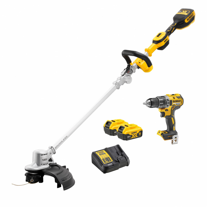 DeWALT 18V 2-PAK DCMST561, DCD791 2X5AH Trimmer og boremaskine i gruppen HJEM, HUS & HAVE / Værktøj / Boremaskiner hos TP E-commerce Nordic AB (C86567)