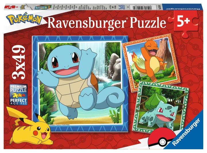 Ravensburger Pokémon 3x49p - 05586 i gruppen LEGETØJ, BØRN & BABY / Legetøj / børns puslespil hos TP E-commerce Nordic AB (C86683)