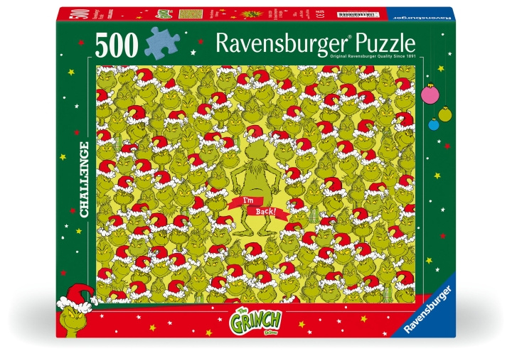 Ravensburger Puslespil Grinchen 500p (12001224) i gruppen LEGETØJ, BØRN & BABY / Legetøj / børns puslespil hos TP E-commerce Nordic AB (C86701)