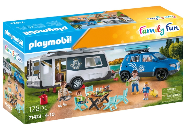 Playmobil Campingvogn med bil (71423) i gruppen LEGETØJ, BØRN & BABY / Legetøj / Legesæt hos TP E-commerce Nordic AB (C86715)