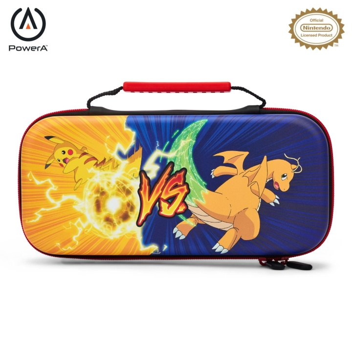 PowerA Beskyttelsesetui - Pikachu Vs. Dragonit /Nintendo Switch i gruppen HJEMMEELEKTRONIK / Spilkonsoller og tilbehør / Nintendo Switch / Tilbehør hos TP E-commerce Nordic AB (C86727)