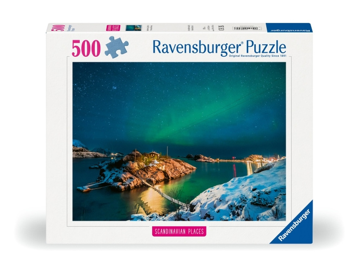 Ravensburger Puslespil Nordlys i Bergsfjord 500p (12000845) i gruppen SPORT, FRITID & HOBBY / Hobby / Puslespil hos TP E-commerce Nordic AB (C86746)