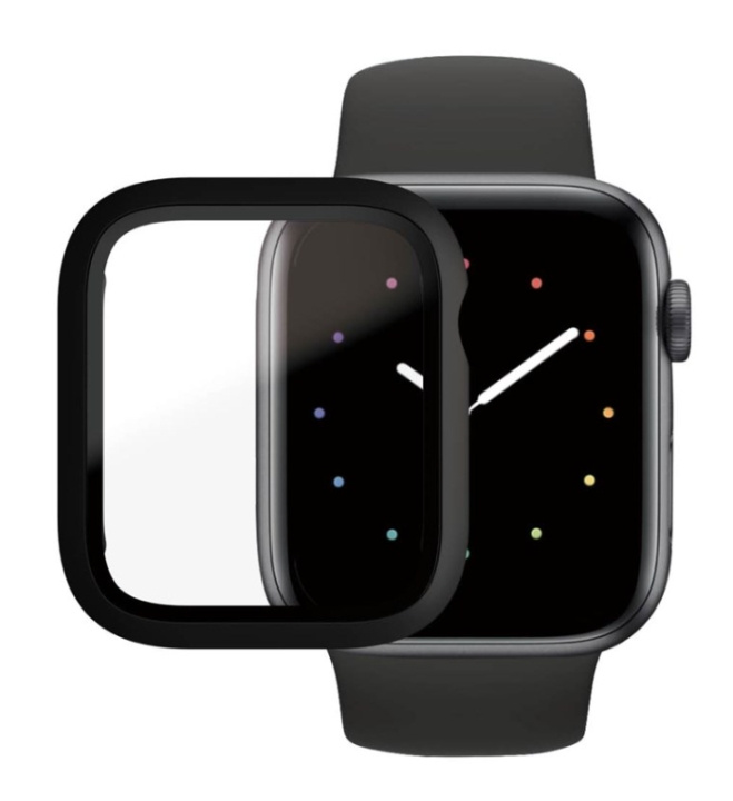 PanzerGlass Skærmbeskytter Full Body Apple watch 4 - 5 - 6 - SE 44mm - Sort i gruppen SPORT, FRITID & HOBBY / Smartwatch & Aktivitetsmåler / Smartwatches hos TP E-commerce Nordic AB (C86756)