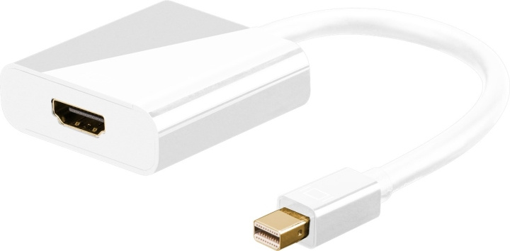 Goobay Mini DisplayPort™/HDMI™-adapterkabel 1.2, Guldpläterad Mini DisplayPort plugg > HDMI™-uttag (typ A) billede