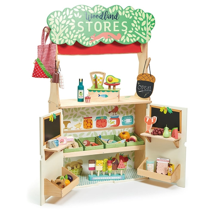 Tender Leaf Woodenland butik og teater - (TL8256) i gruppen LEGETØJ, BØRN & BABY / Legetøj / Lille hjem & rollespil hos TP E-commerce Nordic AB (C87147)