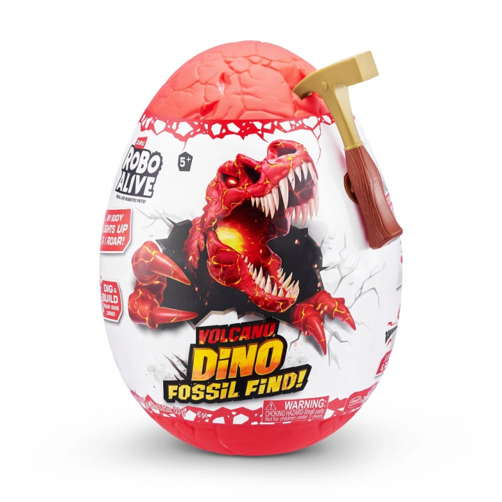Zuru Robo Alive - Dino Fossil Find - S2 - Volcano - Overraskelsesæg (71116) i gruppen LEGETØJ, BØRN & BABY / Legetøj / Figurer, miniaturer og tilbehør hos TP E-commerce Nordic AB (C87217)