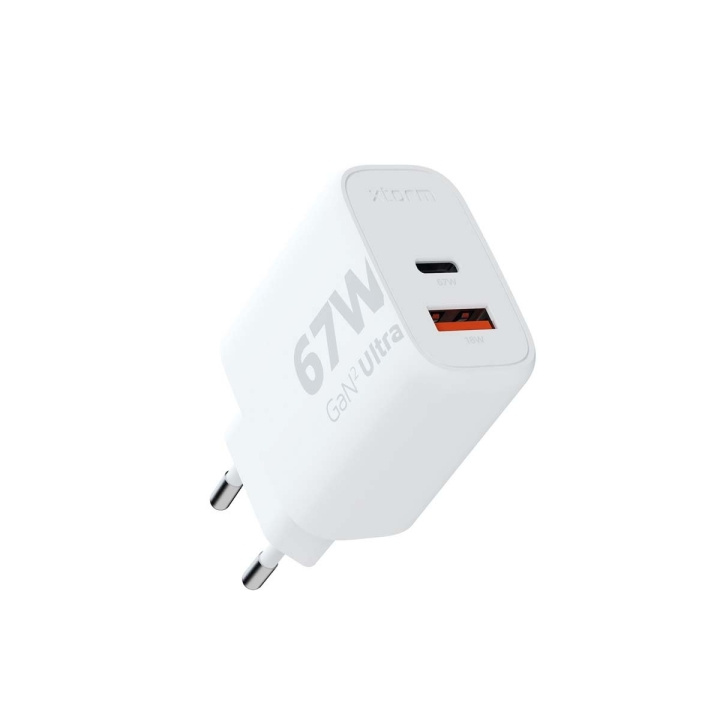 Xtorm 67W GaN2 Ultra Home Charger USB-C PD/USB-A Hvid i gruppen SMARTPHONES & TABLETS / Opladere og kabler / Vægoplader / Vægoplader USB hos TP E-commerce Nordic AB (C87237)