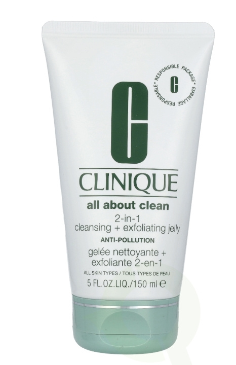 Clinique All About Clean 2-In-1 Cleansing +Exfoliating Jelly 150 ml All Skin Types i gruppen SKØNHED & HELSE / Hudpleje / Ansigt / Rengøring hos TP E-commerce Nordic AB (C88201)