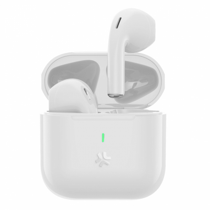 Celly Compact True Wireless Bluetooth-headset Drop Vit i gruppen HJEMMEELEKTRONIK / Lyd & billede / Hovedtelefoner & Tilbehør / Hovedtelefoner hos TP E-commerce Nordic AB (C88245)