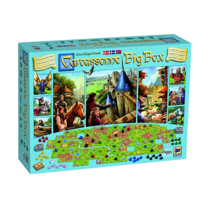 Carcassonne Big Box (Nordisk) (MDG031) i gruppen LEGETØJ, BØRN & BABY / Spil / Brætspil hos TP E-commerce Nordic AB (C89031)