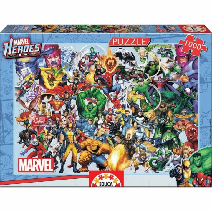 Educa 1000 Marvel Heroes-puslespil (80-15193) i gruppen SPORT, FRITID & HOBBY / Hobby / Puslespil hos TP E-commerce Nordic AB (C89525)