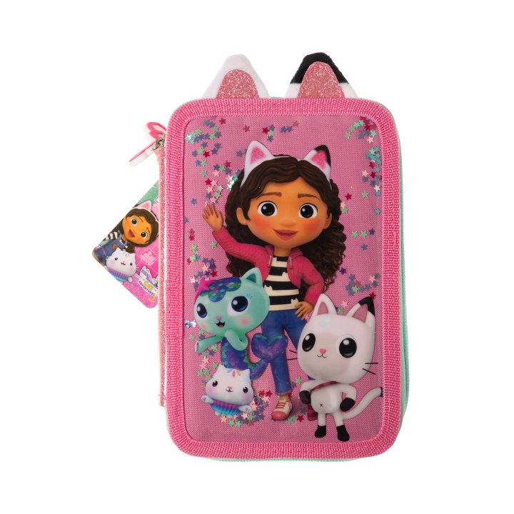 Gabby\'s Dollhouse Dobbelt penalhus m/indhold (033708500) i gruppen LEGETØJ, BØRN & BABY / Legetøj / Penalhus hos TP E-commerce Nordic AB (C89771)
